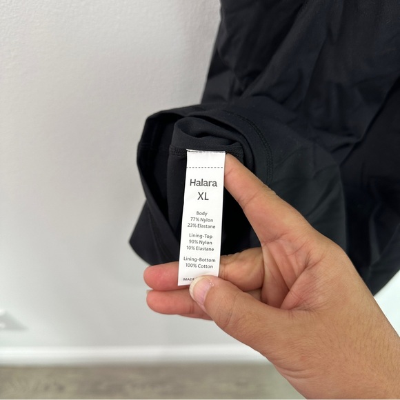 Halara Softlyzero Plush Backless Active Dress Easy Peezy Edition Black Size XL - Picture 5 of 6